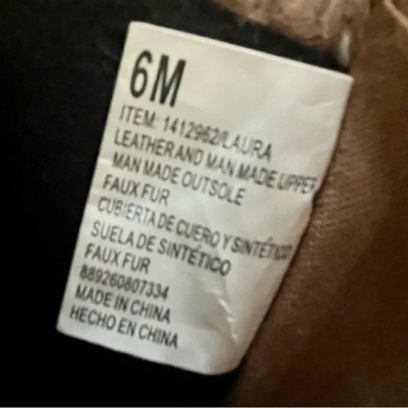 Khombu Laura Suede Leather Boots with Knit Trim in Chestnut Brown - Picture 10 of 16